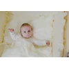 Baby Raj 2el Patalynė 135x100 falbanka do łóżeczka medvilnė -spalva jasny beż,śmietanka