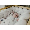 Baby Raj Ochraniacz do łóżeczka warkocz velvet spalva puder róż 200 cm / 2m