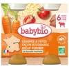BabyBio vakarienė nuo 6 mėnesių 2x200 g makaronų, jautienos