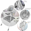 BabyStar VAIKŲ MAITINIMO KĖDĖ, sulankstoma, STALAS, DĖKLĖ, 3 viename PRIEDAI MILUTO