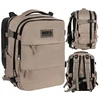 Back Up KELIONINĖ KURIŠINĖ RANKINIUI LĖKTUVO BAGAŽA 40 ​​x 30 x 20 cm BEIGE