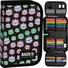 Back Up Kuprinė su pieštukais Backup Rainbow Cat, 1 skyrius, su priedais