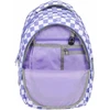 Back Up Mokyklinė kuprinė Backup 26l, šachmatinė balta-violetinė