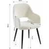 BAïTA Philomene stalo fotelis, ECcru Clette, L58cm