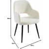 BAïTA Philomene stalo fotelis, ECcru Clette, L58cm