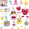 Bajkowy Kuferek KEY RING KEY RING KEY RINGS PUUKINIS KURIŠINĖS RAKTŲ ŽIEDAS
