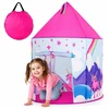 Bakalu Vaikiška palapinė Princess Palace Unicorn Rožinė Castle Didelė 130 cm