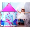 Bakalu Vaikiška palapinė Princess Palace Unicorn Rožinė Castle Didelė 130 cm