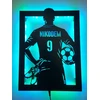 Baku Lampka nocna Piłkarz Marškinėliai Piłkarza Z Imieniem Futbolo kamuolys LED RGB pilot