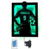Baku Lampka nocna Piłkarz Marškinėliai Piłkarza Z Imieniem Futbolo kamuolys LED RGB pilot