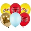 PartyDeco Balionų rinkinys "Happy Birthday 1 " 30cm 6 vnt