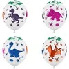 Party Deco Balionai Dinozaurai Party deko 30cm/6vnt. balti