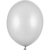 Party Deco Balionai stiprūs 30cm 50 vnt sidabriniai