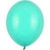 PartyDeco Stiprūs balionai Šviesiai mėtiniai 30 cm, 50vnt