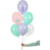 PartyDeco Balionų rinkinys "Jūra ir undinėlė " 30cm 6 vnt