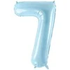 Party Deco Balionas folinis skaičius 7 melsvas 86cm