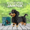 BALODY Dešros šuniui DACHSHUNDER KONSTRUKCINIAI BLOKAI (maži) 836 vnt.