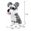 Balody kaladėlės SCHNAUZER mini kaladėlės DOGS 3D figūrėlė 2100 vnt.