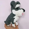 Balody kaladėlės SCHNAUZER mini kaladėlės DOGS 3D figūrėlė 2100 vnt.