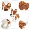 BALODY KŪRYBINIAI BLOKIAI CORGI DOG STATYTI KONSTRUKCINIUS BLOKIUS ŠUNŲ VEISLĖS