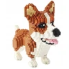BALODY KŪRYBINIAI BLOKIAI CORGI DOG STATYTI KONSTRUKCINIUS BLOKIUS ŠUNŲ VEISLĖS