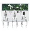 Baltas LINE PRO replių rinkinys, 3 dalys, nikeliuotos, „DIY-PLWL13/1SET“