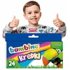 Bambino spalvoti pieštukai vaikams, 24 vnt.