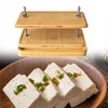 Bamboo Tofu Press delninis nešiojamasis daugiafunkcis namų valdymas Lengvai pašalinkite vandenį