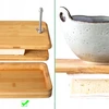Bamboo Tofu Press delninis nešiojamasis daugiafunkcis namų valdymas Lengvai pašalinkite vandenį