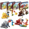 Banbao BLOKŲ RINKINYS BLOKAI 4 FIGURINES TRANSPORTO PRIEMONĖ NINJA WARRIOR 215 vnt.