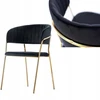 Bankietowo MINŠTAS AKSOMINĖS VIRTUVĖS KĖDĖ MODERN GLAMOUR Juodas VELVET