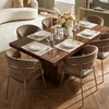Bankietowo MODERN GLAMOUR CAPPUCCINO VELVET MINŠTA AKSOMINĖ VIRTUVĖS KĖDĖ