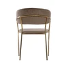 Bankietowo MODERN GLAMOUR CAPPUCCINO VELVET MINŠTA AKSOMINĖ VIRTUVĖS KĖDĖ
