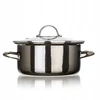 Banquet EMALINIS PUODAS 22cm 3,7L SU DANGIU BANKETAS METALINIS Juodas