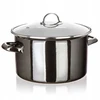 Banquet EMALINIS PUODAS 26cm 6L SU DANGIU BANKETAS METALINIS Juodas
