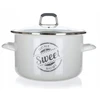 Banquet Emaliuotas puodas DUJŲ IŠVEDIMUI 22 cm 3,75 l su dangčiu SWEET HOME