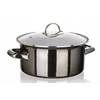 Banquet Emaliuotas PUODAS SU DANGIU 2L 20cm METALINIS Banketas dujų indukcijai 9880