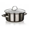 Banquet Emaliuotas PUODAS SU DANGIU 2L 20cm METALINIS Banketas dujų indukcijai 9880