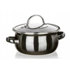 Banquet Emaliuotas PUODAS SU DANGIU mažas 0,71L 14cm METALINIS Banketas 9828