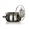 Banquet Emaliuotas PUODAS SU DANGIU mažas 0,71L 14cm METALINIS Banketas 9828