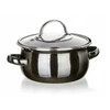 Banquet Emaliuotas PUODAS SU DANGIU mažas 0,71L 14cm METALINIS Banketas 9828