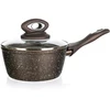 Banquet Puodas su rankena 16x7,5cm 1,25l nepridegantis paviršius PREMIUM tamsiai ruda