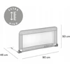 Barierka zabezpieczająca na łózko JANE 90cm