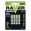 Baterijos Raver Ultra AAA Raver 4vnt./1.5V Alkaline