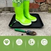 BATŲ DĖKLAS 3 VIENETŲ 35X275X3CM PLASTIKINIS LAŠŲ DĖKLAS STABILI JUODA
