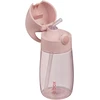 B.Box bbox rožinis silikoninis gėrimo buteliuko puodelis su šiaudeliu, 380 ml