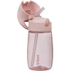 B.Box bbox rožinis silikoninis gėrimo buteliuko puodelis su šiaudeliu, 380 ml