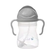 B.box buteliukas su šiaudeliais, pilkas 240 ml