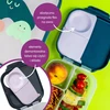 B.box Buteliukas tritanowa ze słomką 450ml + Mini Lunchbox Rinkinys Indigo Rose