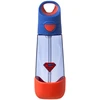 B.box Geriamasis butelis su šiaudeliu 600 ml - Supermenas